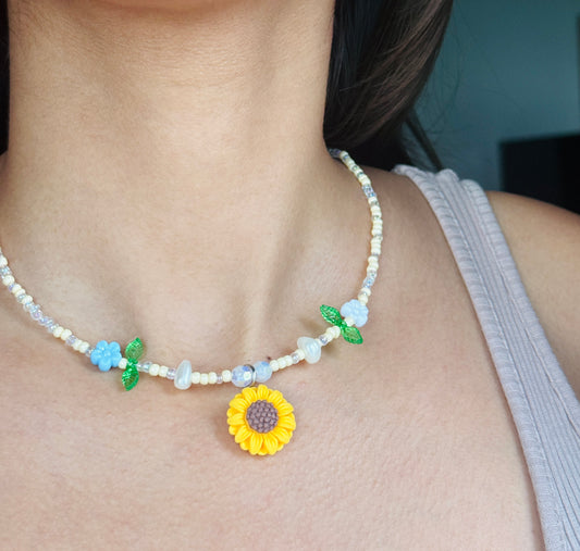 Sunflower Garden Necklace