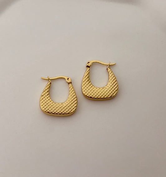 Purse Gold Hoop Earrings