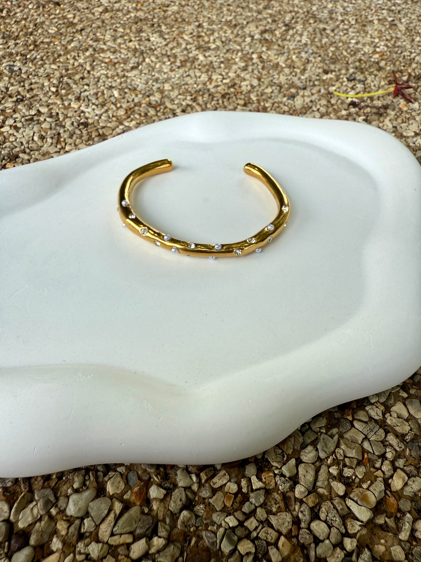 Diamond & Pearl Bracelet