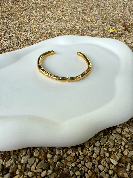 Diamond & Pearl Bracelet