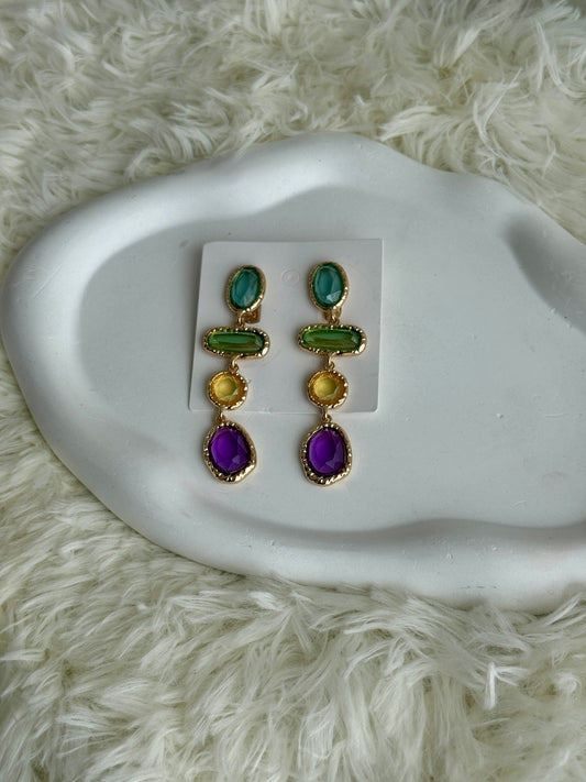 Multicolor Emrald Earrings
