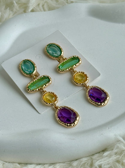 Multicolor Emrald Earrings