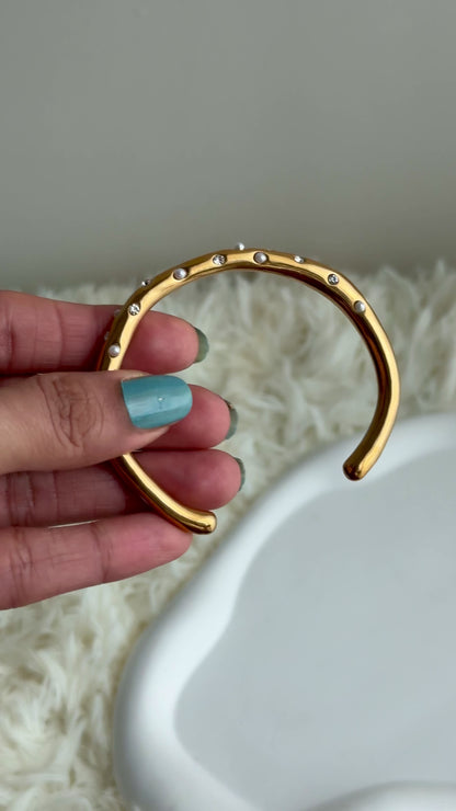 Diamond & Pearl Bracelet